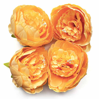 Peach Peony Buds Pack of 4 (4" Inches)