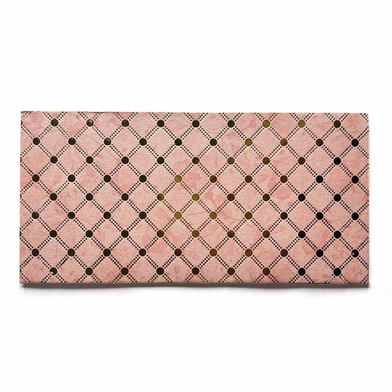 Golden Check On Pink Color Shagun Envelope Pack Of 10