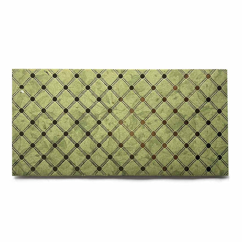 Golden Check On Pista Green Color Shagun Envelope Pack Of 10