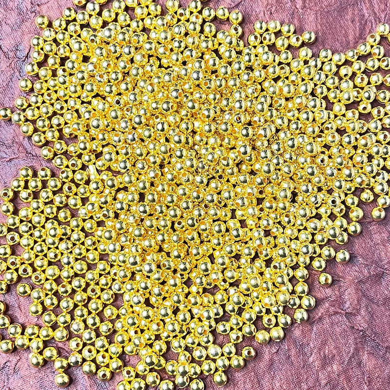 Golden Color 5mm Pearl Beads (Pack Of 100 gms) | Golden Color Pearl beads | Pearl beads | Pack of 100 gms | craft Store | Art Craft | Online Craft | Adikala Craft Store
