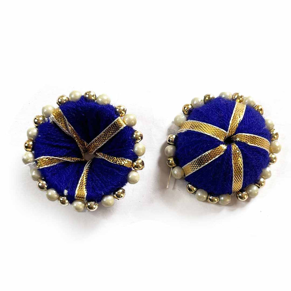 Blue Color Gota | Beads Katori Umbrella Pack Of 10 | Beads katori Umbrella | Pack of 10 | Art Craft | Craft Store | Craft | Art Making | Project Making | Online Art Craft | Indian Art Craft | Indian Craft | Handmade | decoration Essentials | Adikala Craft Store
