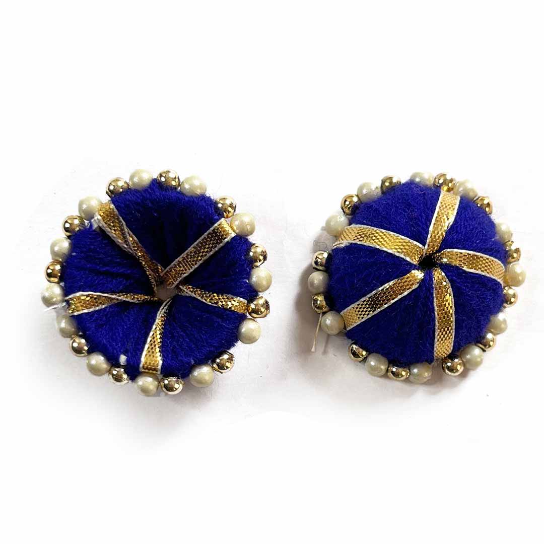 Blue Color Gota | Beads Katori Umbrella Pack Of 10 | Beads katori Umbrella | Pack of 10 | Art Craft | Craft Store | Craft | Art Making | Project Making | Online Art Craft | Indian Art Craft | Indian Craft | Handmade | decoration Essentials | Adikala Craft Store