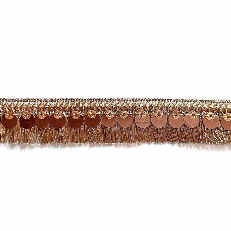 Rose Gold Zari Tassel | zari Tassels | fringe Sequenced lace | lace & Border | Rose Gold Color | Art Craft | Craft Store | Craft | Art Making | Project Making | Online Art Craft | Indian Art Craft | Indian Craft | Handmade | decoration Essentials | Adikala Craft Store