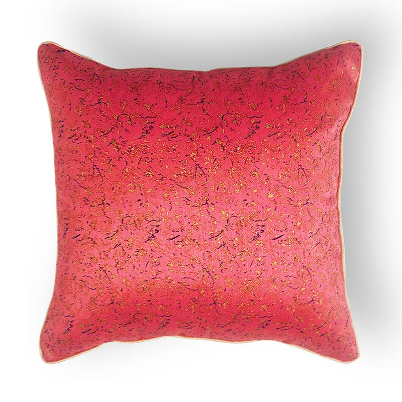 Peach Pink Silk Cushion Cover | Cushion Cover | Silk Cushion Cover | peach cushion cover | Pink Cushion Cover | Cover | Cushions | Home Decoration | Bedroom | Art | craft | Craft store online | Adikala Craft Store