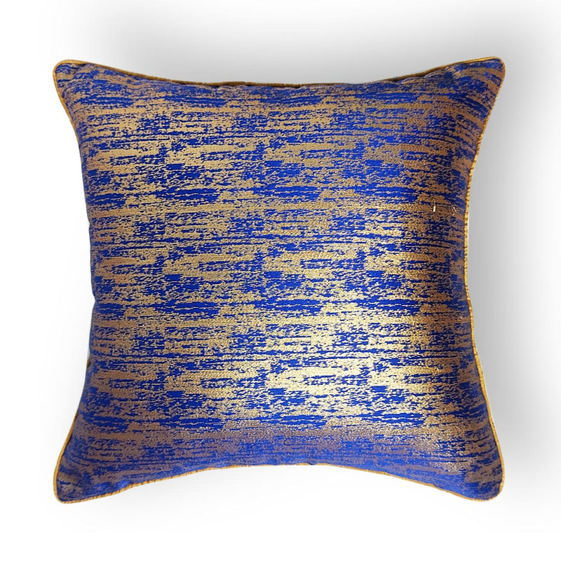 Blue & Golden abstract Weaving Silk Cushion Cover | Blue & Golden abstract Weaving Silk Cushion Cover | Blue Cover | Goldenb Cover | Golden Abstract | Weaving silk | Cushion cover | Cover | Art Craft | Craft store online | adikala Craft Store