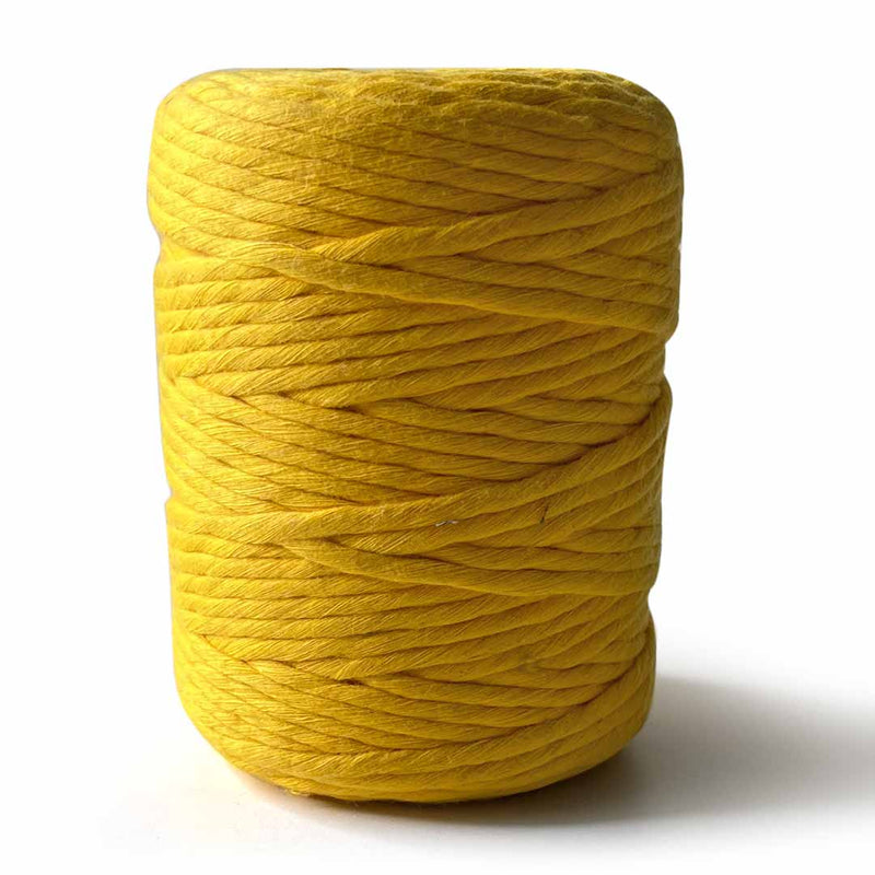 Mango Yellow - 4 mm Single Strand Macramé Cord | Twisted macrame Cord | Macrame cord | Adikala Craft Store |  Art Craft | collection | Projects | DIY | Craft | Craft Making