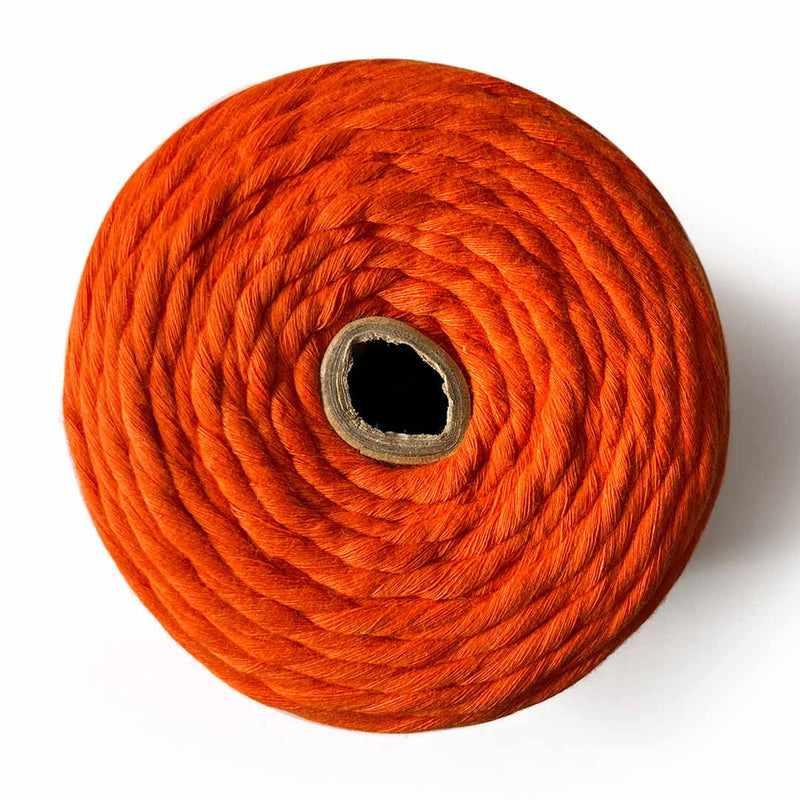 Orange - 4 mm Single Strand Macramé Cord | Twisted macrame Cord | Macrame cord | Adikala Craft Store | Art Craft | collection | Projects | DIY | Craft | Craft Making