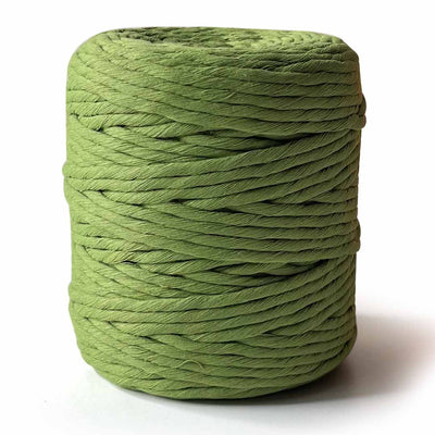 Mehndi Green - 4 mm Single Strand Macramé Cord | Twisted macrame Cord | Macrame cord | Adikala Craft Store |  Art Craft | collection | Projects | DIY | Craft | Craft Making
