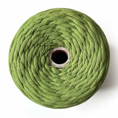 Mehndi Green - 4 mm Single Strand Macramé Cord | Twisted macrame Cord | Macrame cord | Adikala Craft Store | Art Craft | collection | Projects | DIY | Craft | Craft Making