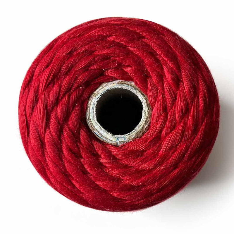 Red - 4 mm Single Strand Macramé Cord | Twisted macrame Cord | Macrame cord | Adikala Craft Store | Art Craft | collection | Projects | DIY | Craft | Craft Making