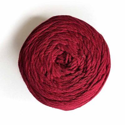 Maroon Color 8 PLY Cotton Crochet Thread Balls for Weaving and Craft Making - 100GMS