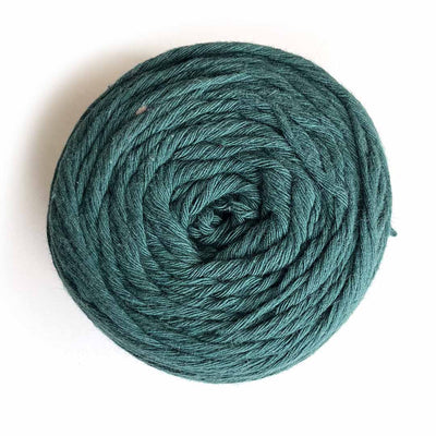 Dark Green Color 8 PLY Cotton Crochet Thread Balls for Weaving and Craft Making - 100GMS