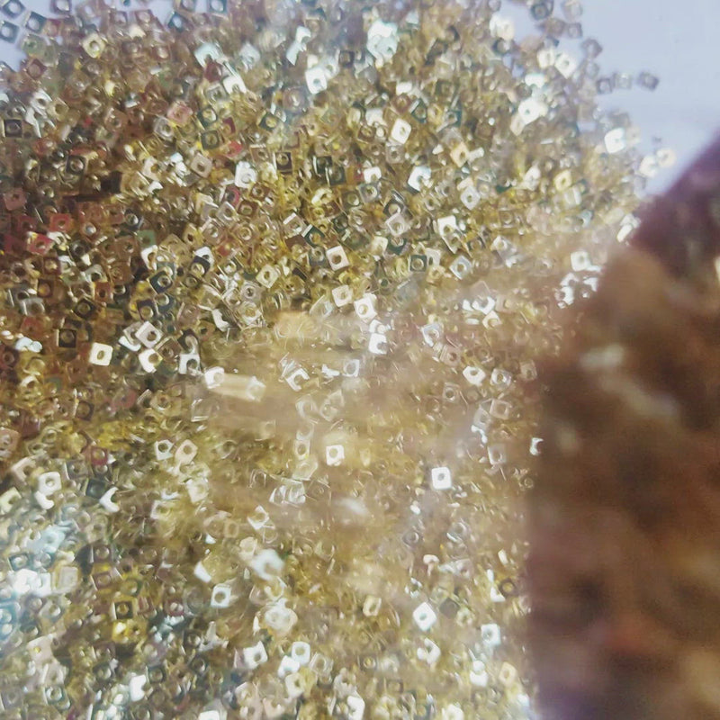 Golden Square Glitter/Sequins