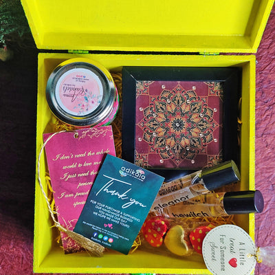 Handpainted Peacock Gift Box With Artisanal Goods | Traditional Design | Maroon Color Gifts | Mutiple Purpose | Adikala | Adikala Craft Store | Craft | Art Craft | Gift | Gift Collection | Artisanal