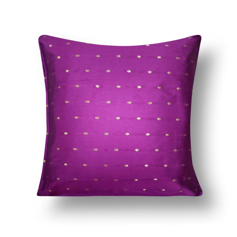 Silk Cushion Cover Purple | Silk Cushion Cover | Purple Cushion | Silk | Cushion Cover | Purple Cushion Cover | Art Craft | Craft Store | Online Store | Adikala Craft Store | Adikala