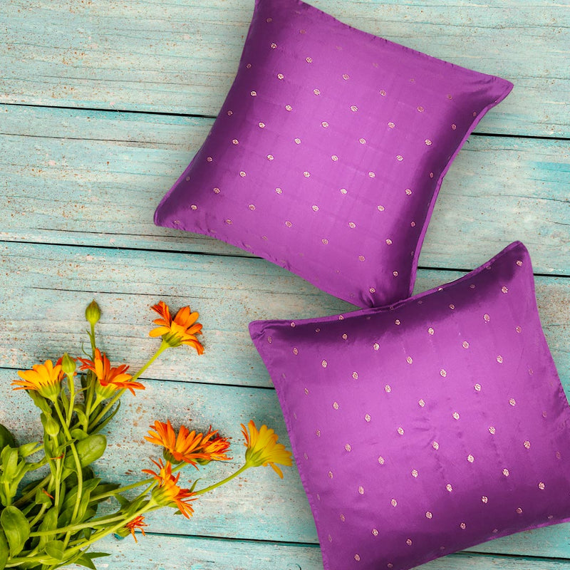Silk Cushion Cover Purple | Silk Cushion Cover | Purple Cushion  |  Silk  | Cushion Cover |  Purple Cushion Cover | Art Craft | Craft Store | Online Store | Adikala Craft Store | Adikala 