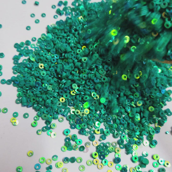 Teal Green Color Glitter/Sequins