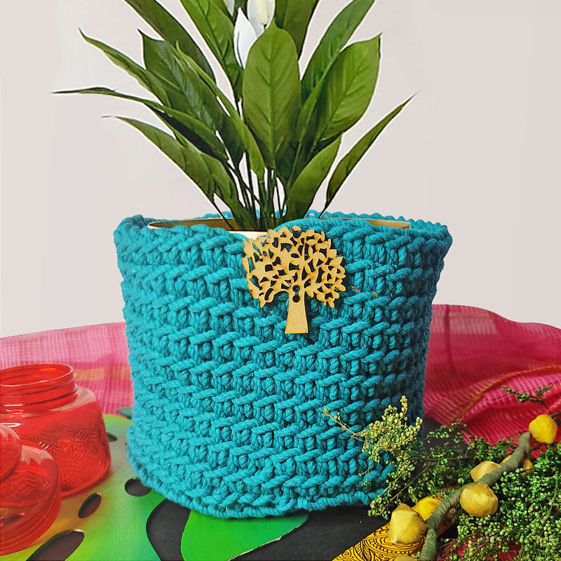 Storage Basket | Planter | hand weaved | cotton planter  |  decoration  |  adikala Craft Store